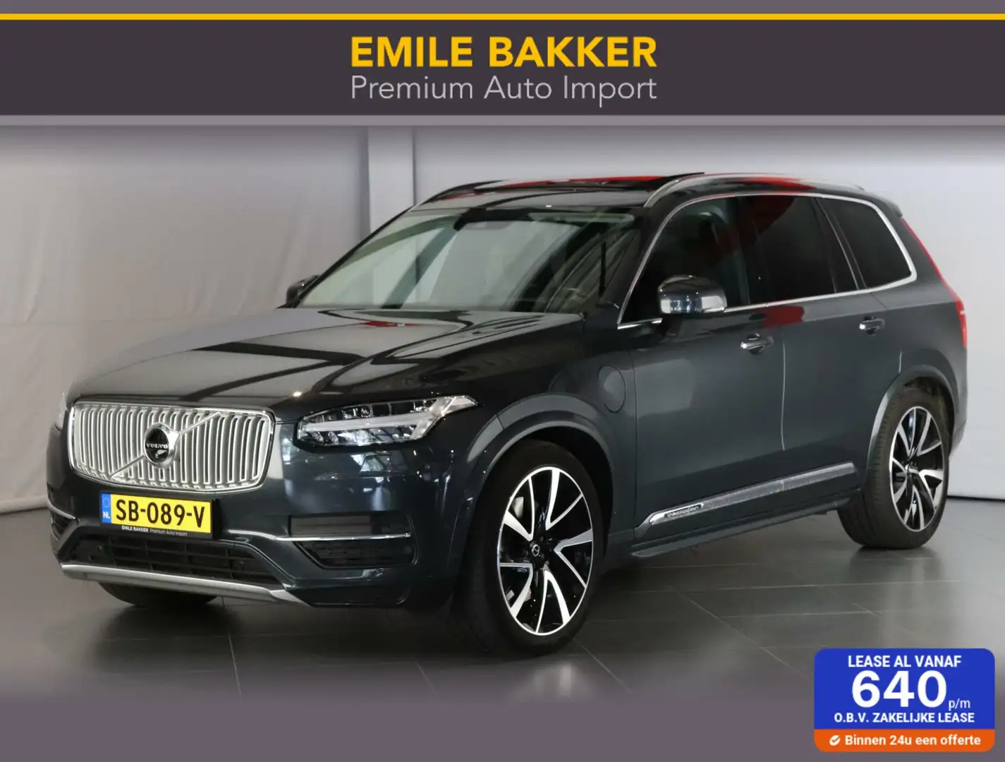 Volvo XC90 2.0 T8 Twin Engine AWD Inscription 7-Pers./TH Grijs - 1