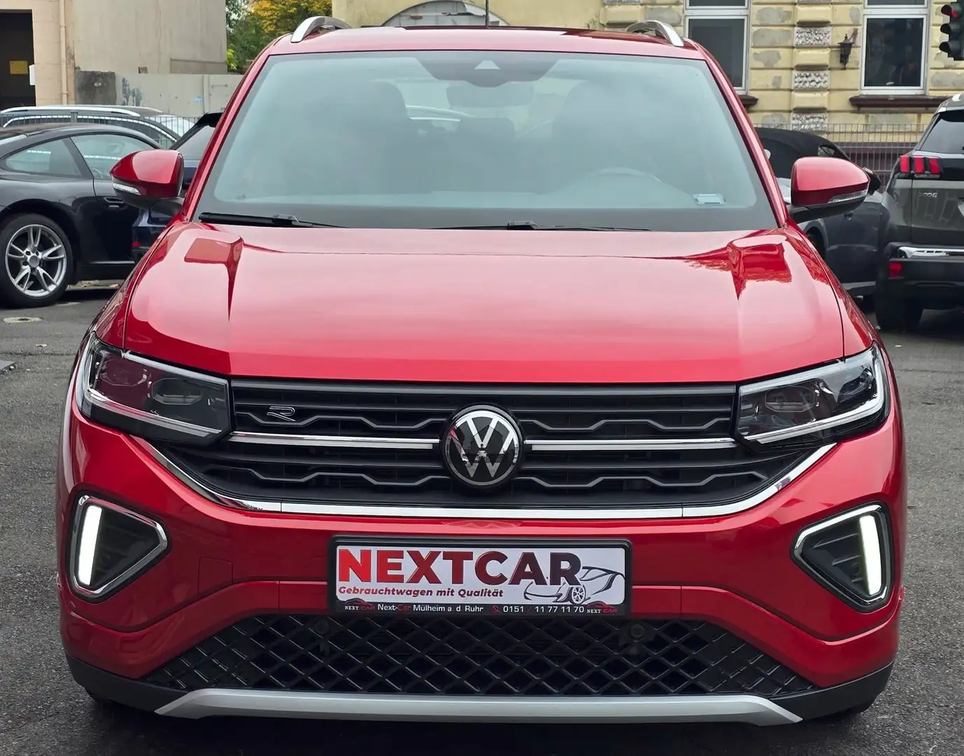 Volkswagen T-Cross 1.0 TSI R-Line|DSG|Virt.Co|Kamera|1JahrV Rouge - 2