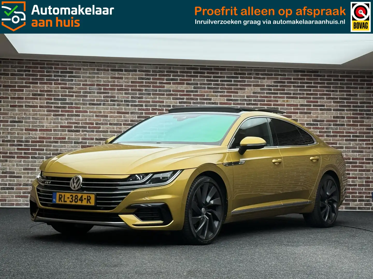 Volkswagen Arteon 2.0TSI 190PK R-line DAK ACC CARPLAY SFEER NAVI Gelb - 1