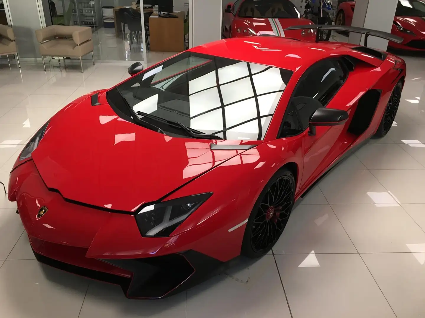 Lamborghini Aventador SV LP 750-4     1/600 Piros - 2
