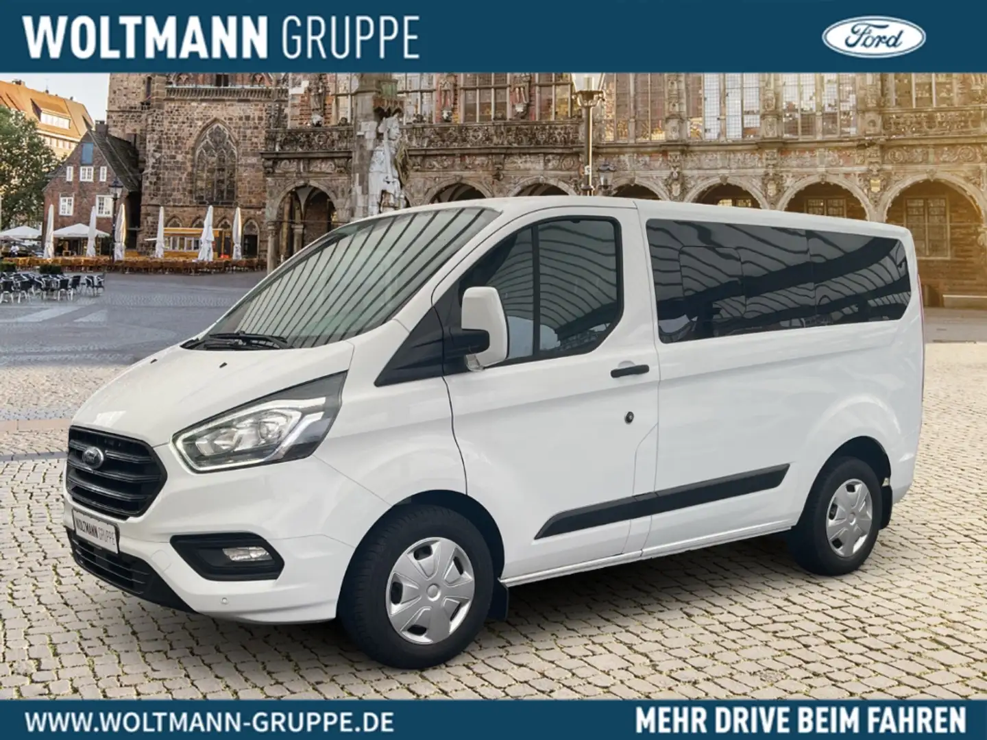 Ford Transit Custom Kombi 320 L1 Trend 2.0 TDCi AHK Tempomat Blanc - 1