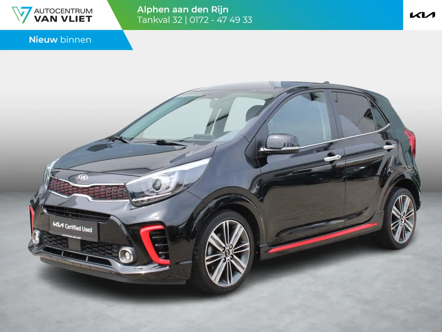 Kia Picanto 1.0 T-GDI GT-Line | Nederlandse Kia dealer onderho Zwart - 1