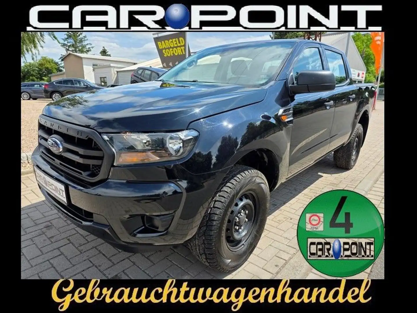 Ford Ranger XL DoppelCap 4x4, 1.Hand Schwarz - 1