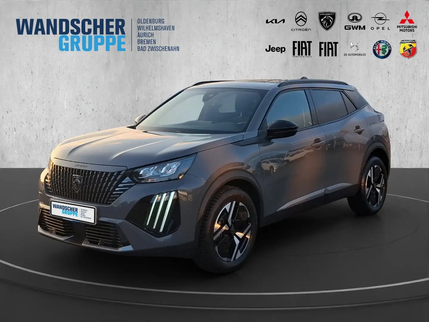 Peugeot 2008 Allure 1.2 PureTech 130 LED+SHZ+Alcant.+PDC Grau - 1