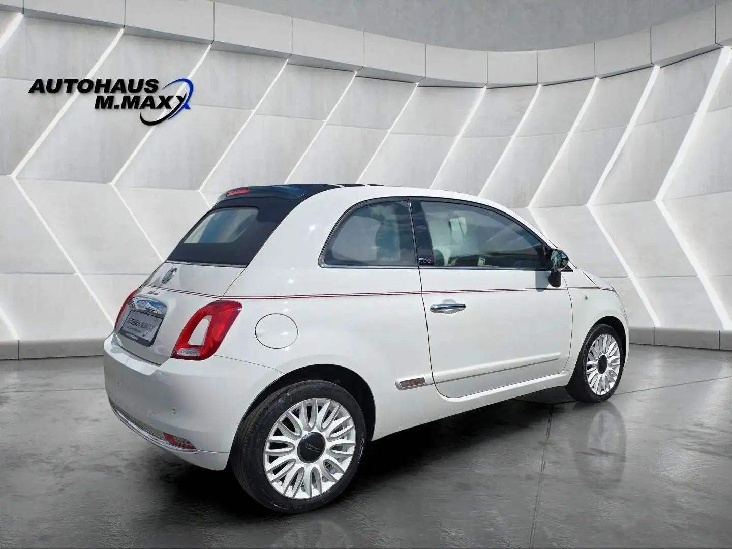 Fiat 500C DolceVita Navi DAB+ Leder CarPlay PDC Weiß - 2