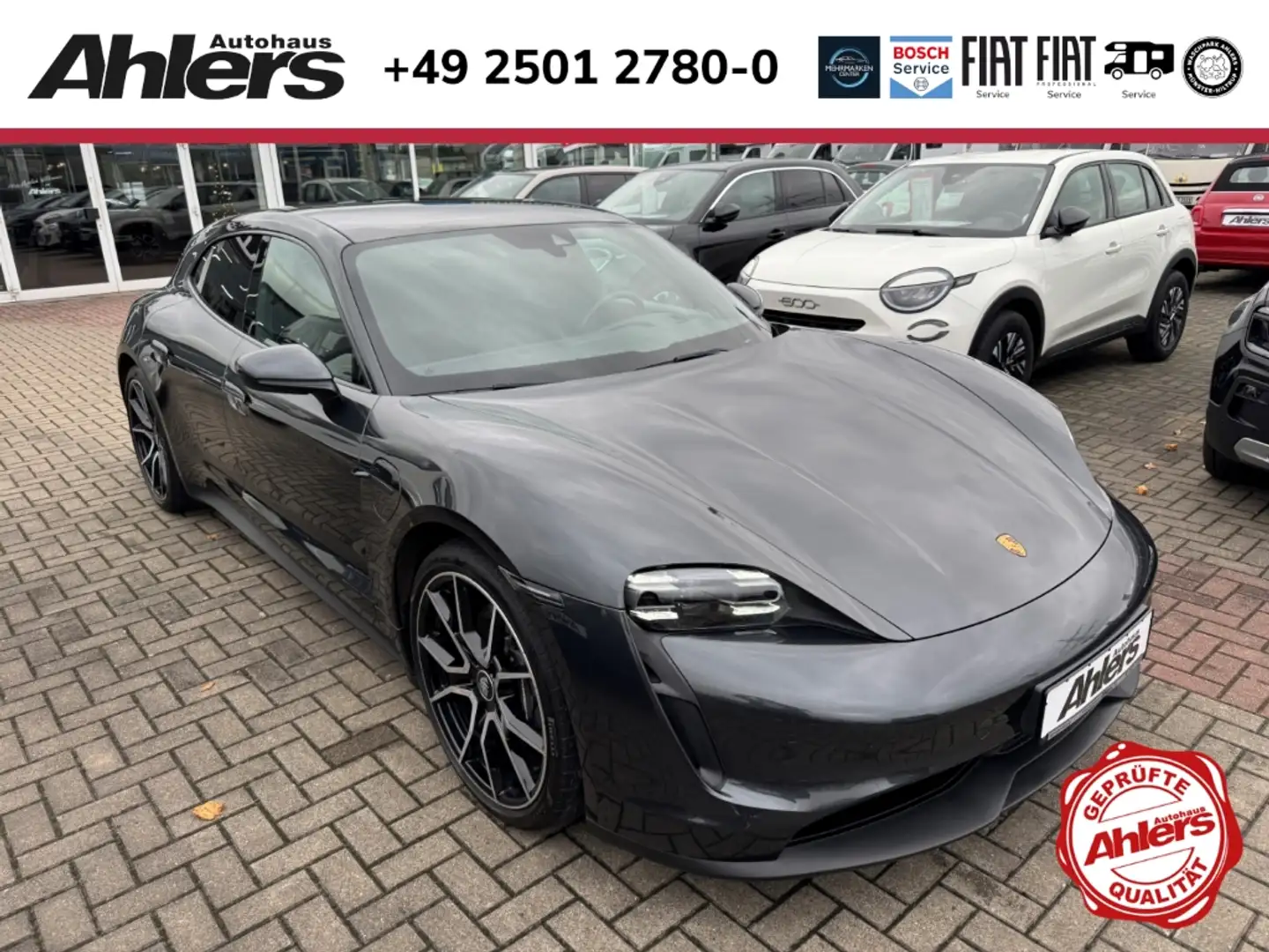 Porsche Taycan Sport Turismo+APPROVED+PERFORMANCE+LUFTFEDERUNG+ Gris - 1