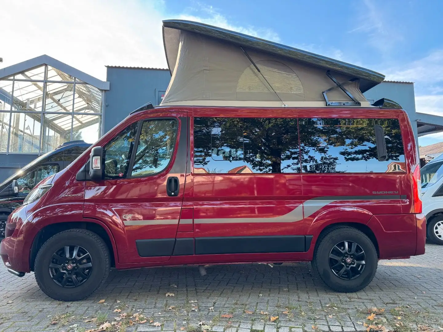 Hymer/Eriba Sydney Aufstelldach-Autom-118 KW-Ahk-Alarm-Leder Rosso - 2