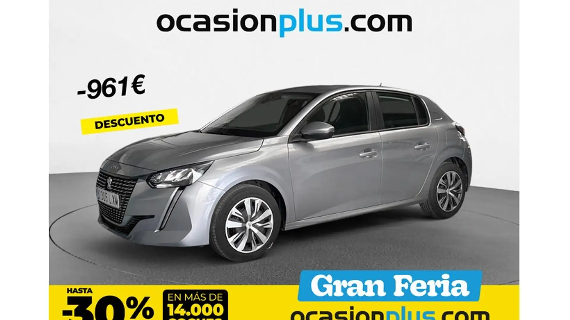 Peugeot 208 1.2 Puretech S&S Business Line 75 Gris - 1