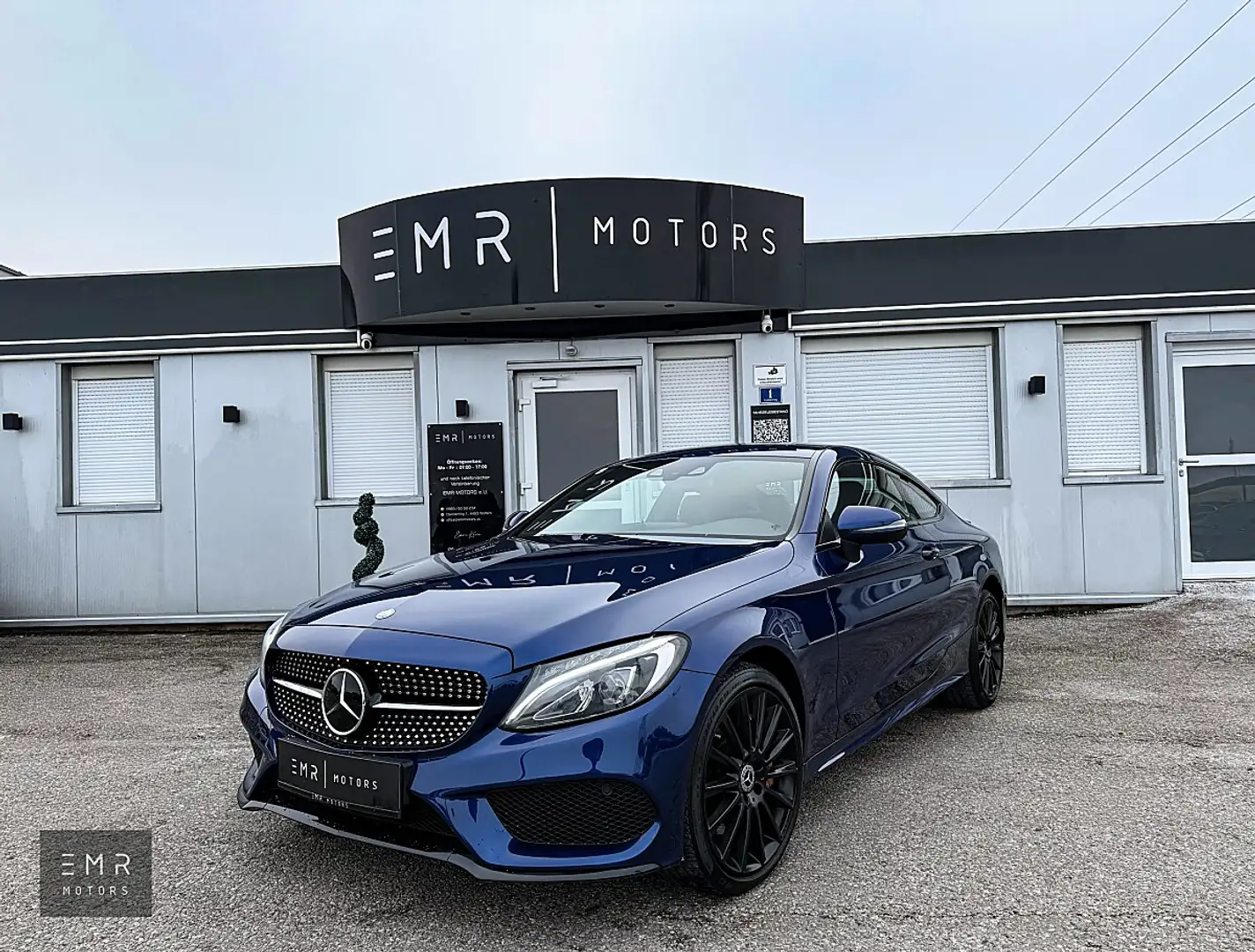 Mercedes-Benz C 250 d Coupe 4Matic Aut. 15.000KM, AMG-LINE, DISTRON... Bleu - 1