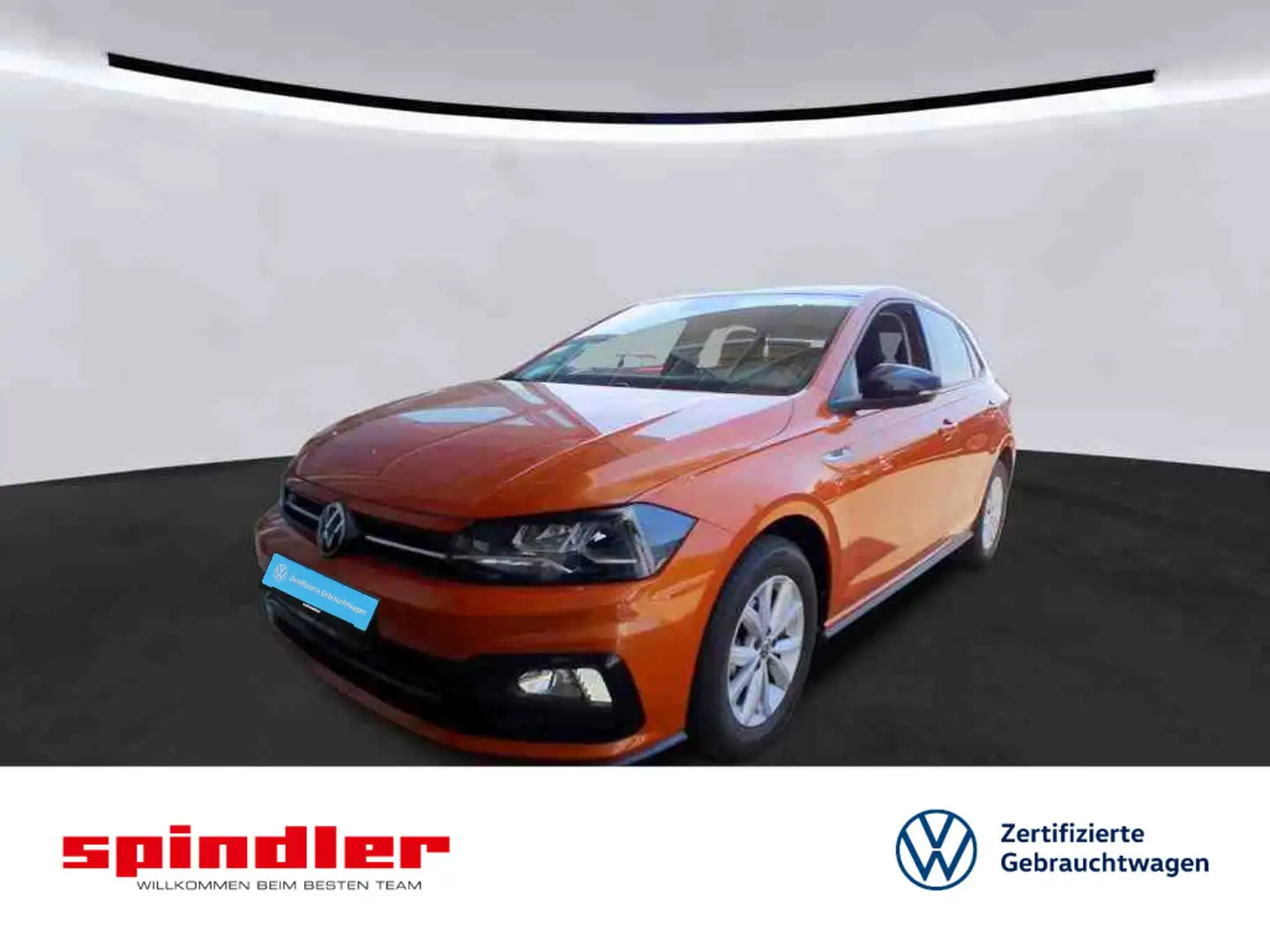Volkswagen Polo R-Line Highline 1.0 TSI DSG/SHZ, PDC, Klima Orange - 1