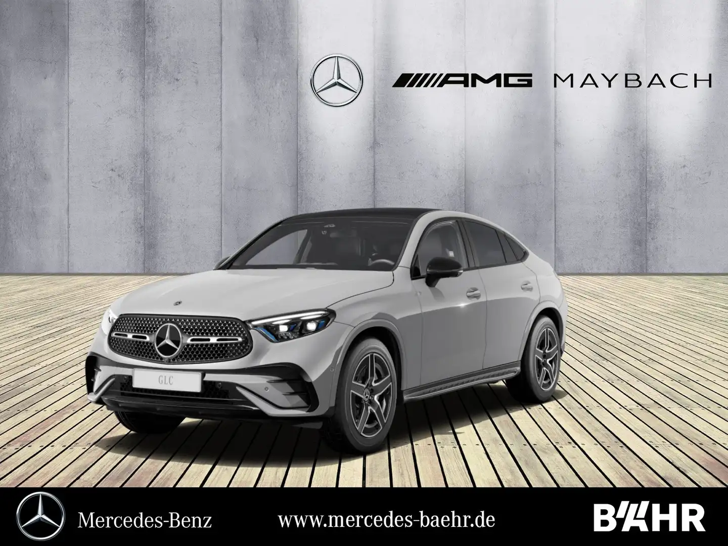 Mercedes-Benz GLC 300 GLC 300 d 4M Coupé AMG+Night/AHK/Pano/360°/19" Grijs - 1