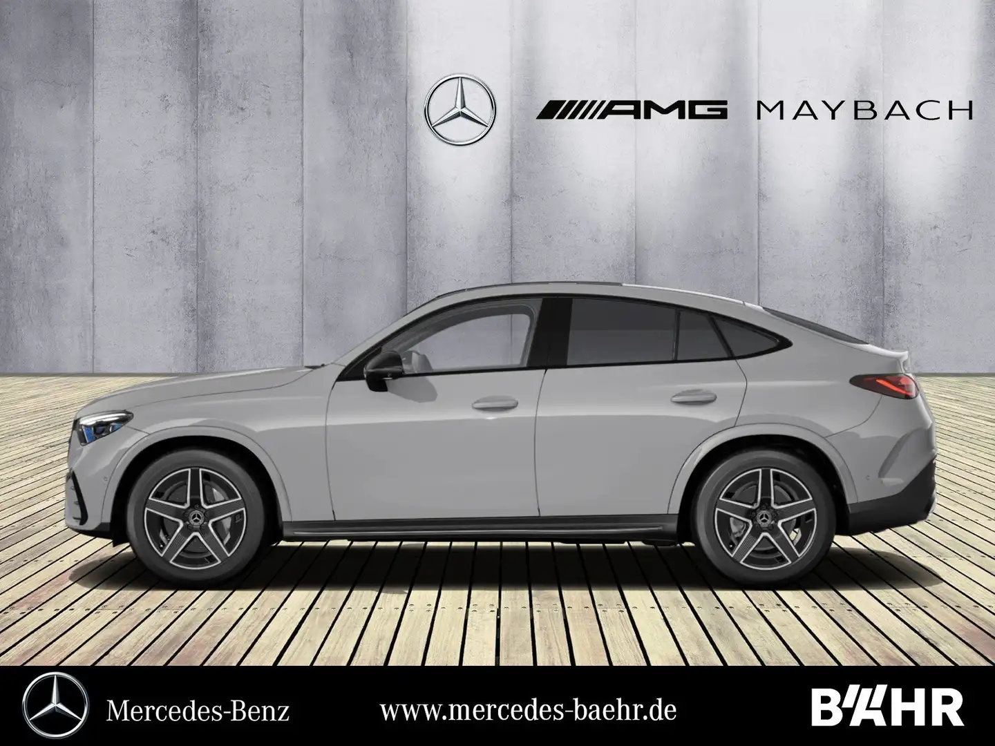 Mercedes-Benz GLC 300 GLC 300 d 4M Coupé AMG+Night/AHK/Pano/360°/19" Grau - 2