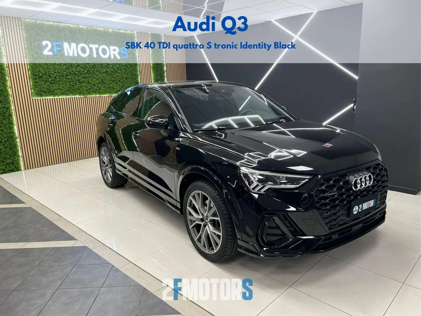 Audi Q3 40 2.0 tdi Identity Black quattro 200cv s-tronic Nero - 1
