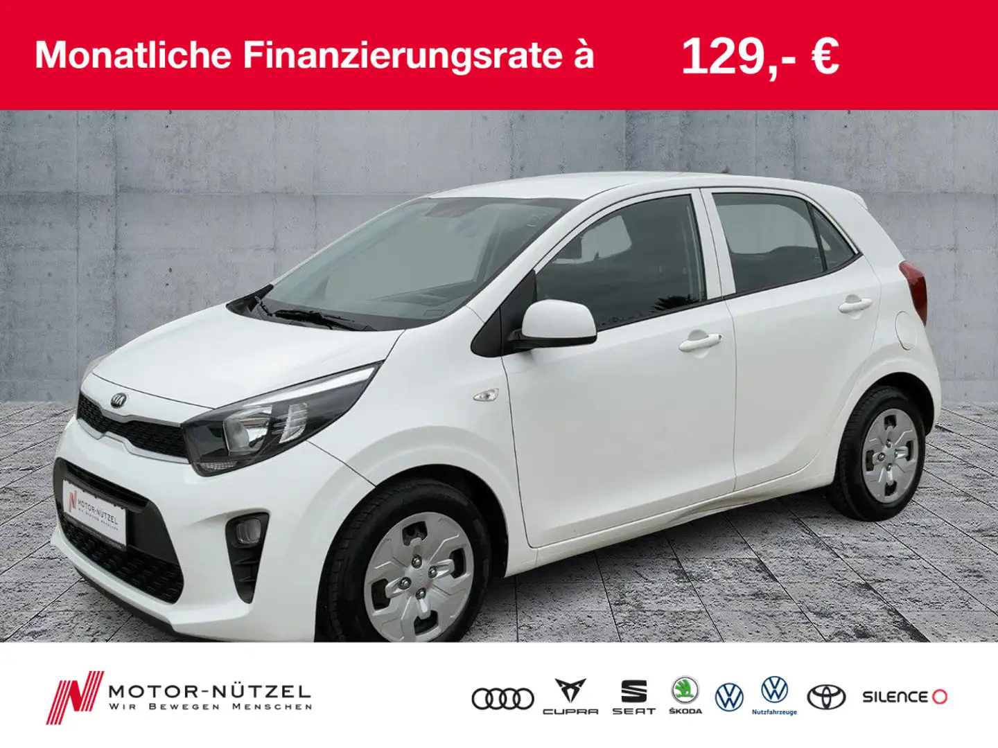 Kia Picanto 1.0 EDITION MFA+MFL+NSW+SHZ+LENKRAD BEH. Weiß - 1