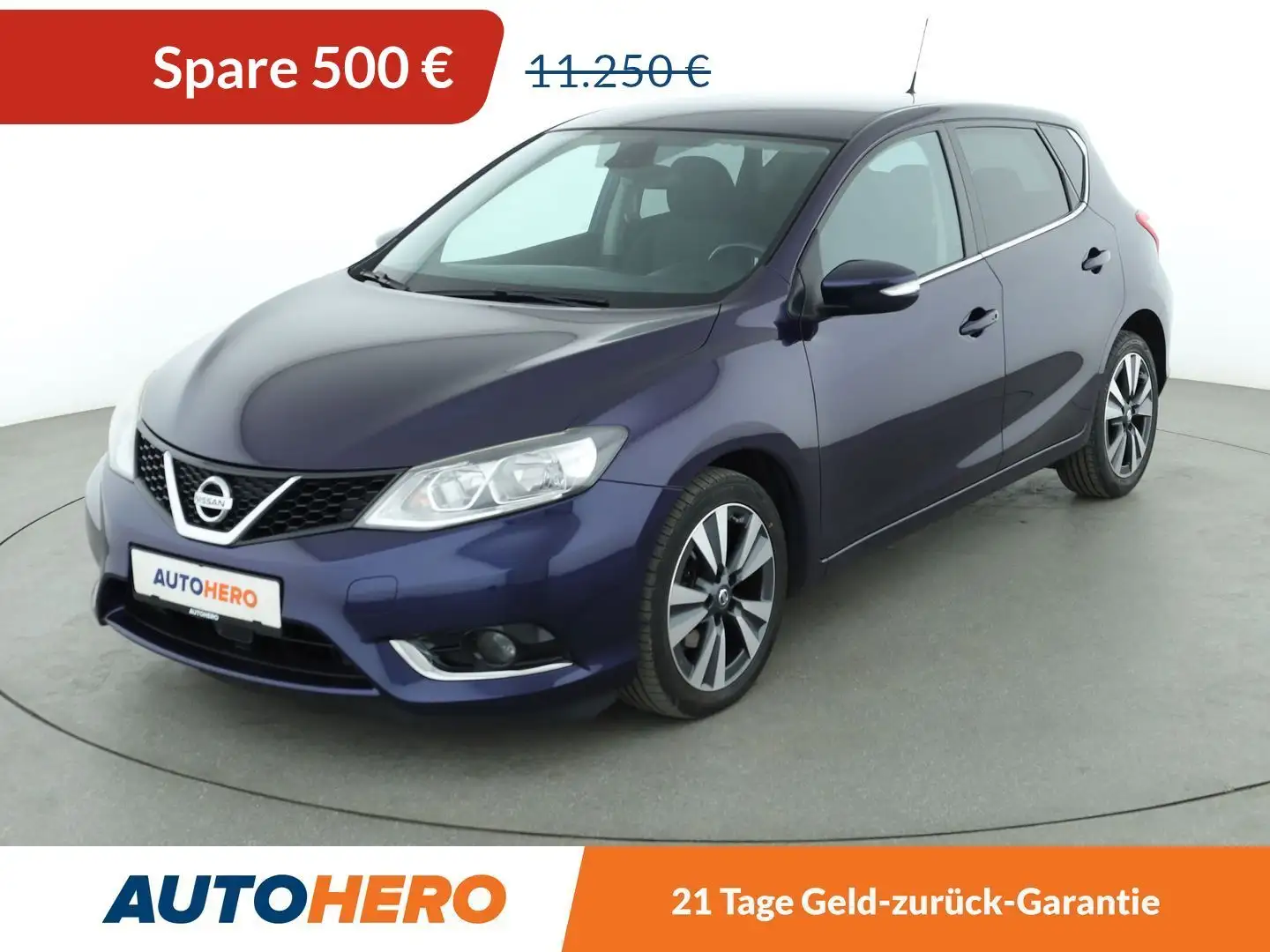 Nissan Pulsar 1.5 Turbodiesel N-Tec *NAVI*CAM*TEMPO*SHZ*ALU* Blau - 1