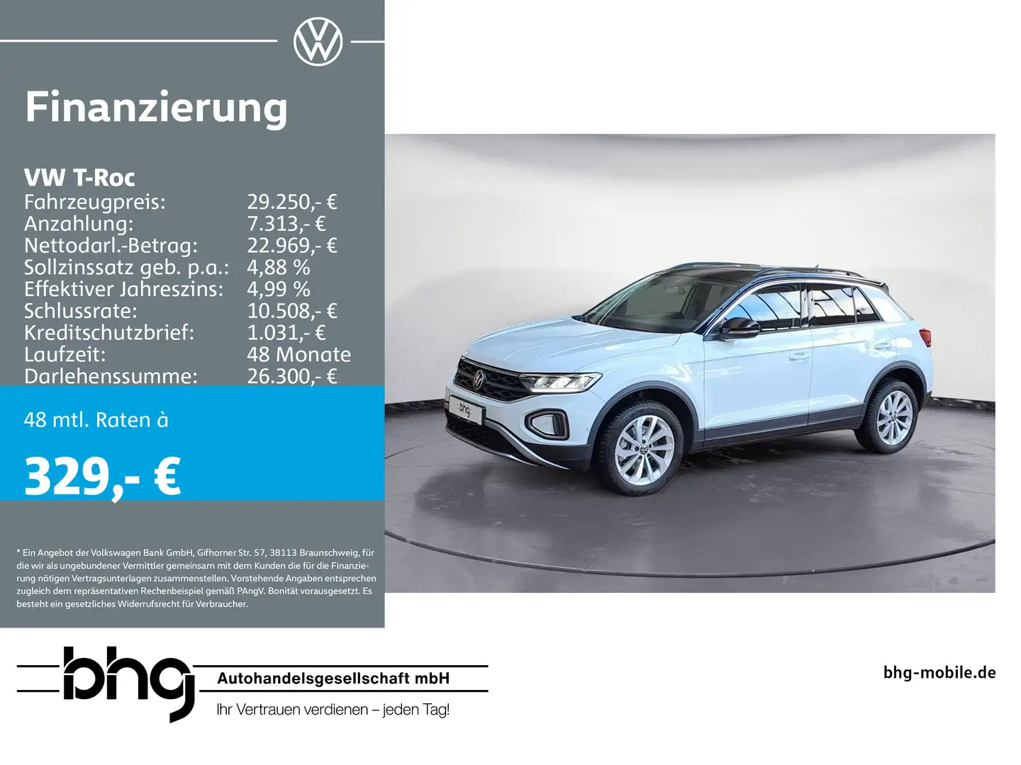 Volkswagen T-Roc 2.0 TDI DSG Life Blanc - 1