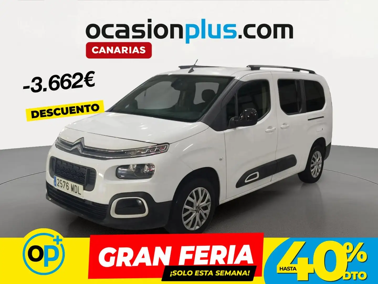 Citroen Berlingo BlueHDi S&S Talla XL Feel Pack 130 Blanco - 1