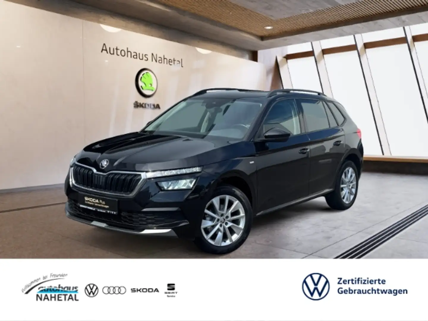 Skoda Kamiq 1.5 TSI Tour LED NAVI 17'' REAR-VIEW KLIMA SMART L Schwarz - 1