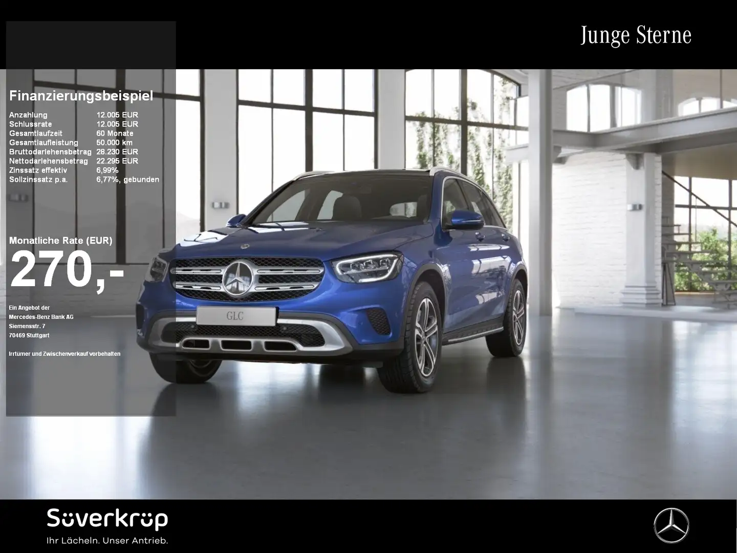 Mercedes-Benz GLC 300 de 4M AHK KAMERA PANO STANDH PDC SHD SHZ Blau - 1