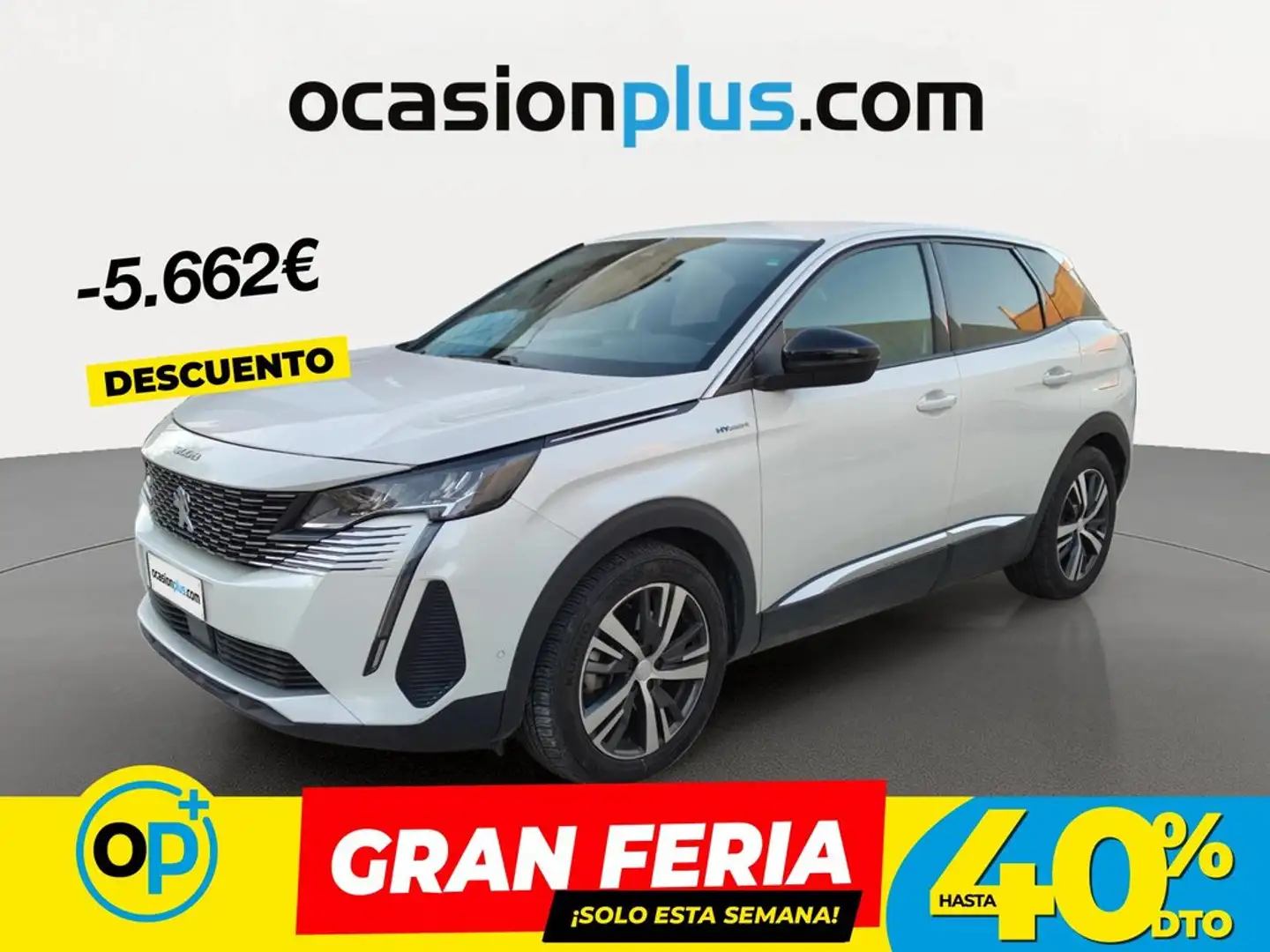 Peugeot 3008 HYB PHEV 300 Allure Pack AWD e-EAT8 Blanco - 1