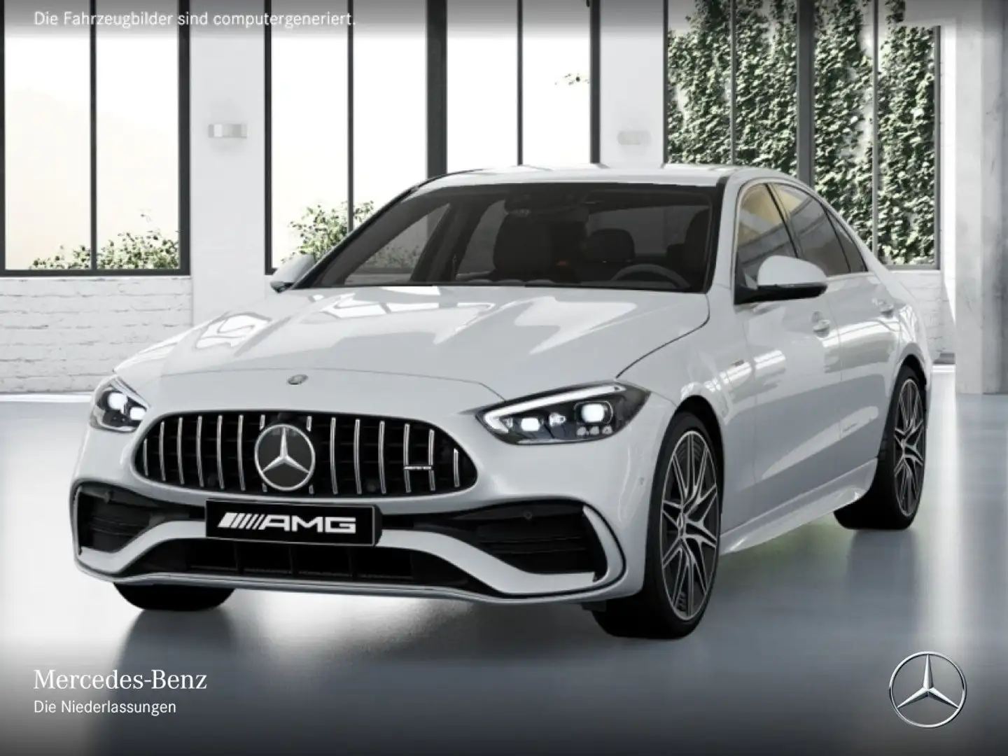 Mercedes-Benz C 43 AMG C 43 4M 360+AHK+KEYLESS+9G Weiß - 2