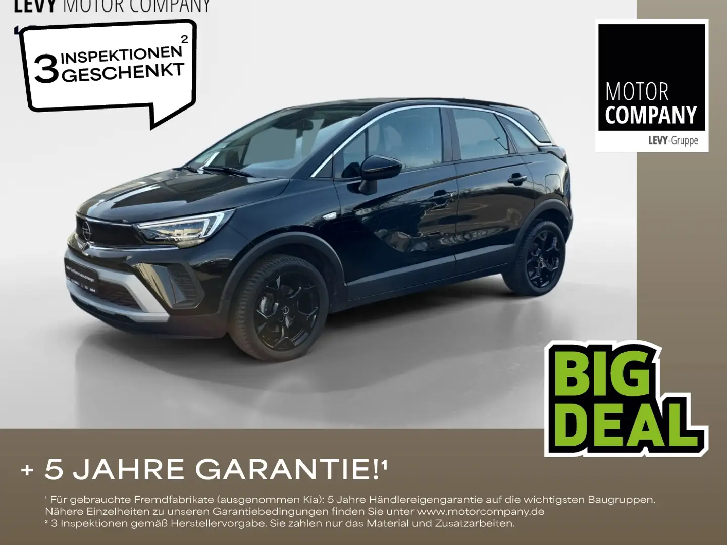 Opel Crossland 1.2 Turbo Elegance ParkAss. SpurH LM Negru - 1