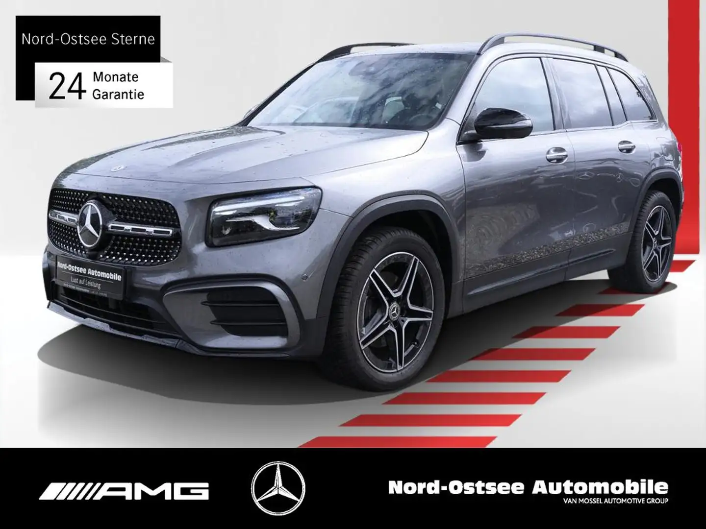 Mercedes-Benz GLB 200 AMG ADV.+ 360°KAM MULTIBEAM PANO AHK SHZ Gris - 1