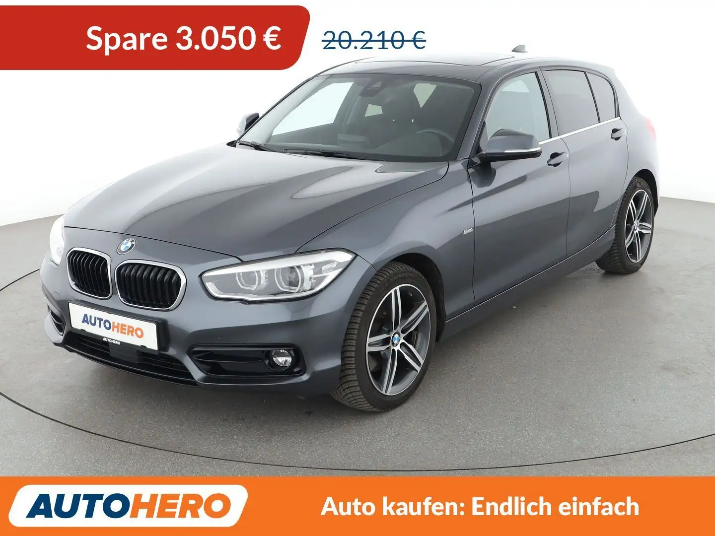 BMW 125 125i Sport Line Aut.*NAVI*LED*PDC*SHZ*ACC*PANO* Gri - 1