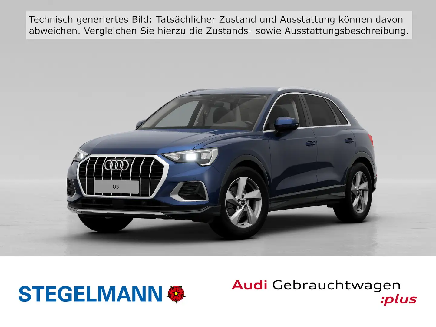 Audi Q3 35 TFSI S-tronic advanced *AHK*LED*Navi*Virtu Blau - 1