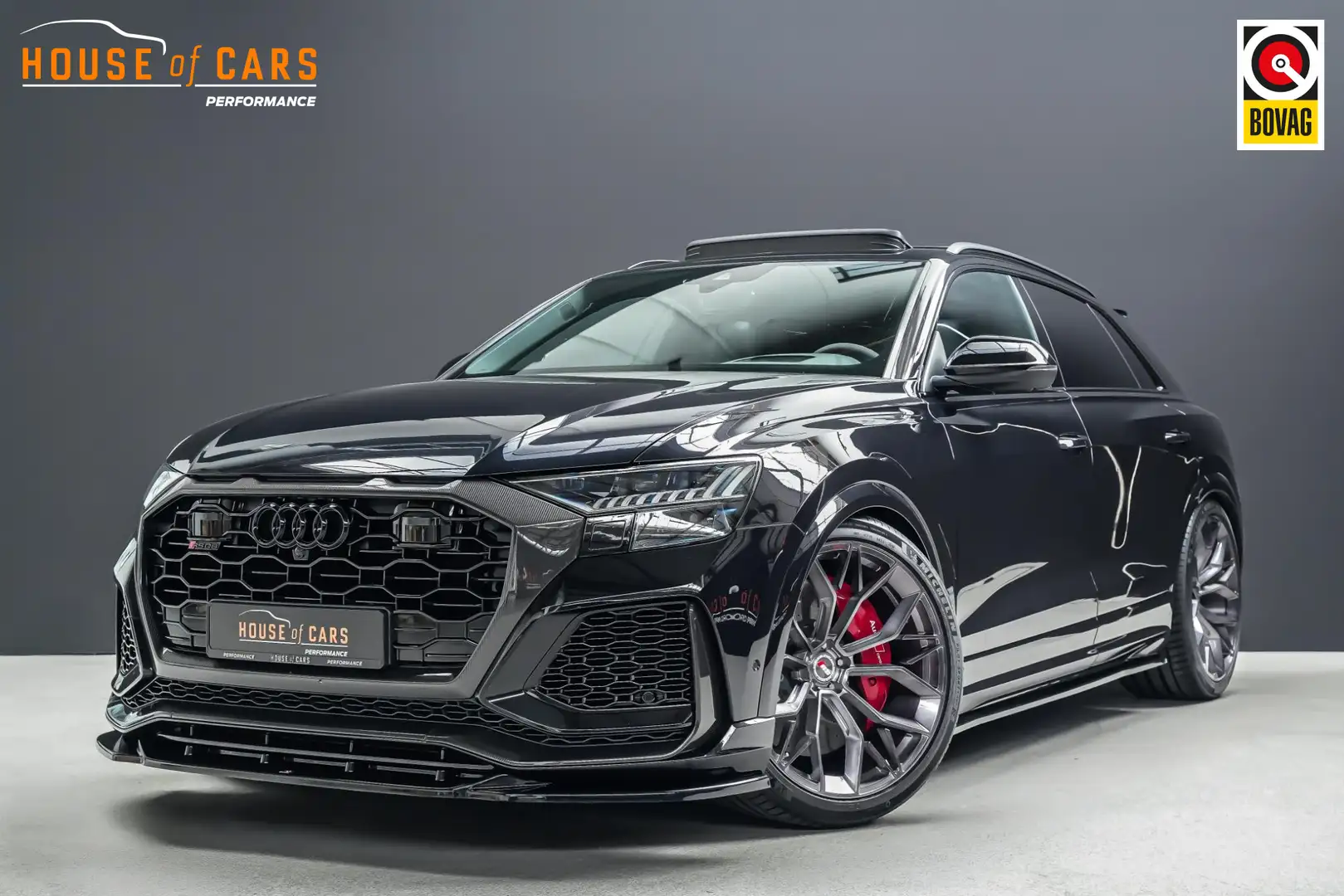 Audi RS Q8 RSQ8 4.0 600pk TFSI quattro |23" custom|Maxton spl Zwart - 1