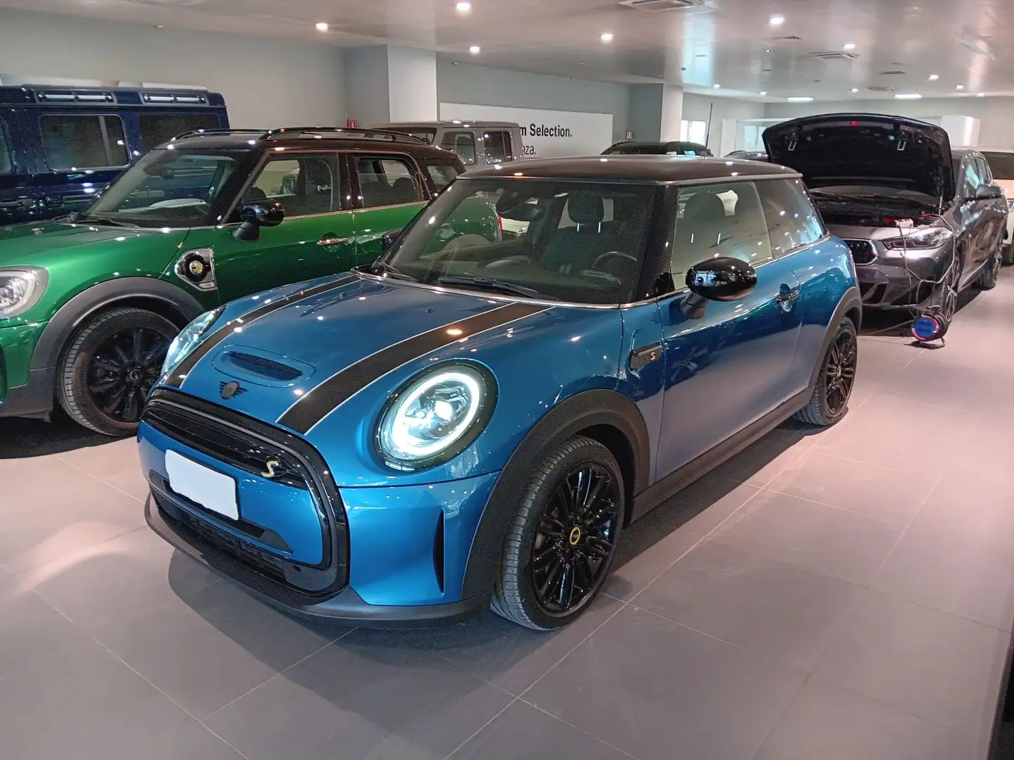 MINI Cooper SE Mini 3p Cooper SE Classic auto Bleu - 1