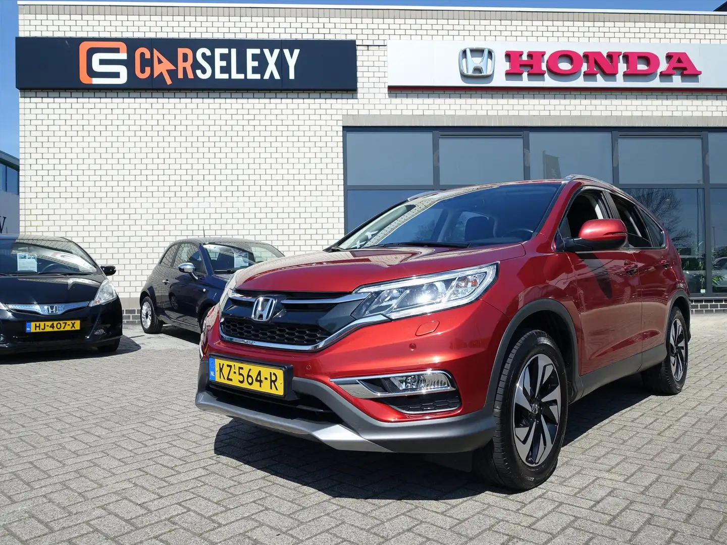 Honda CR-V 2.0 i VTEC LIFESTYLE AUTOMAAT NAVI AWD TREKHAAK Rood - 2