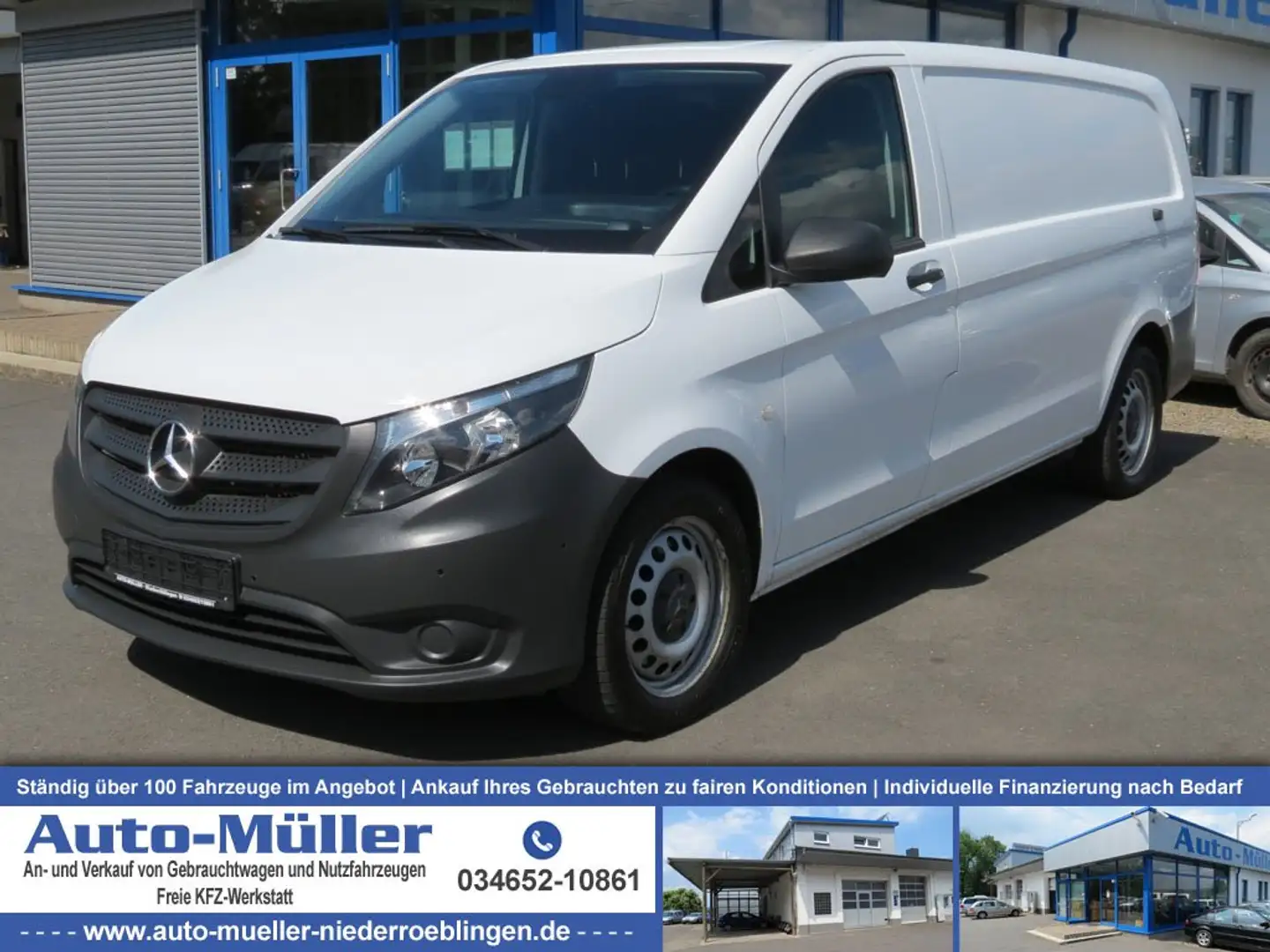Mercedes-Benz Vito 119 Kasten CDI extralang Klima Kamera Regale Weiß - 1
