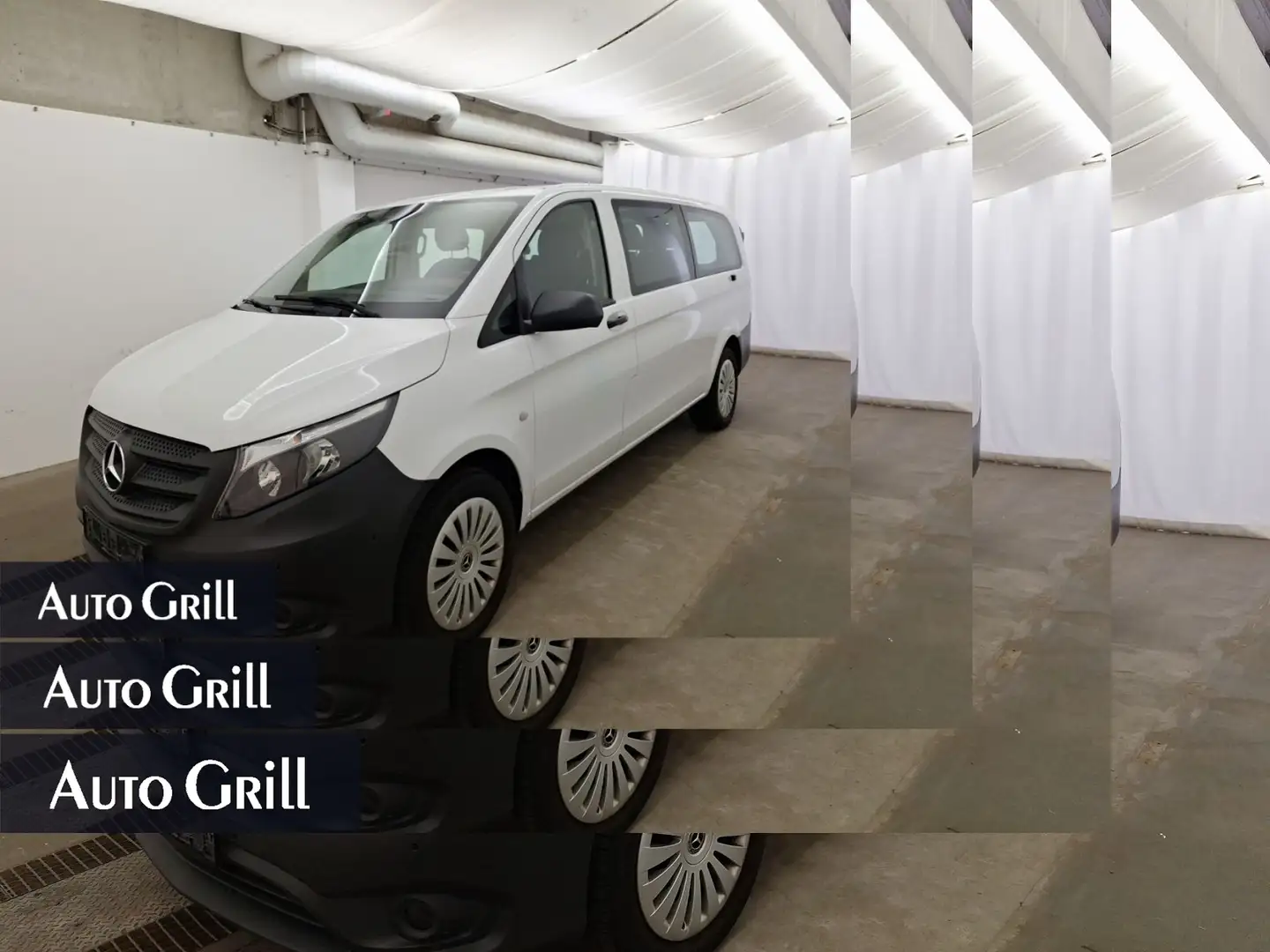 Mercedes-Benz Vito Tourer Extralang +Cam.+Navi+AHKVorb+Totw+AUT Weiß - 1