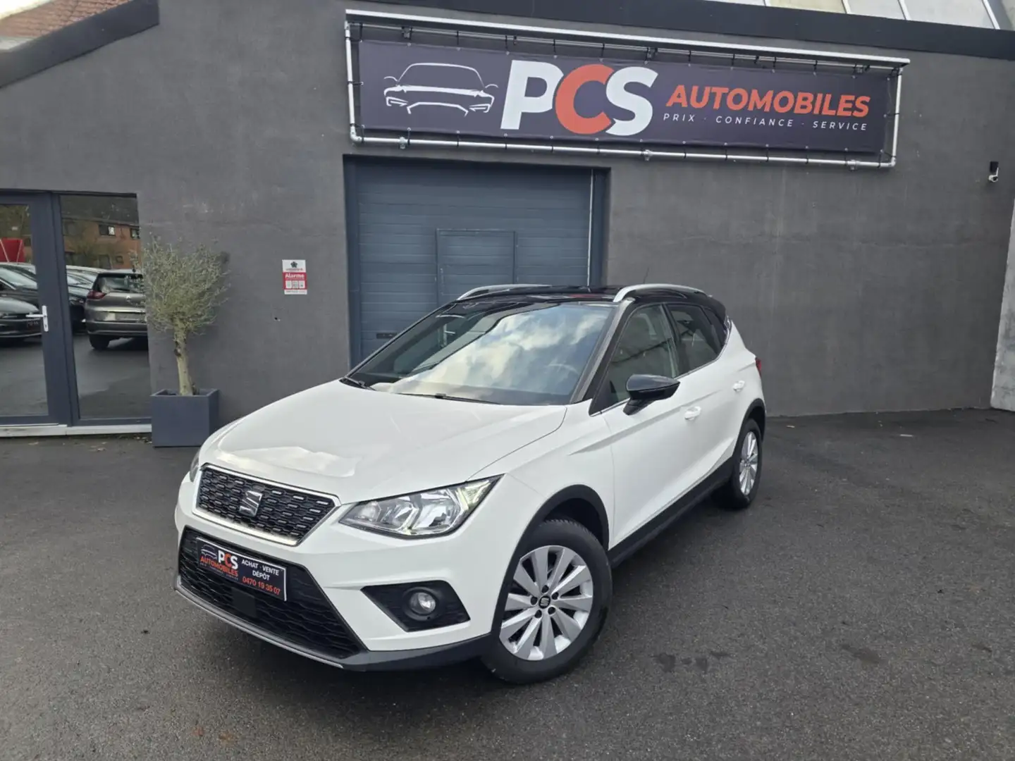SEAT Arona 1.6 CR TDI Xcellence*CAMERA*GPS*SIEGES CHAUFFANTS Blanc - 1
