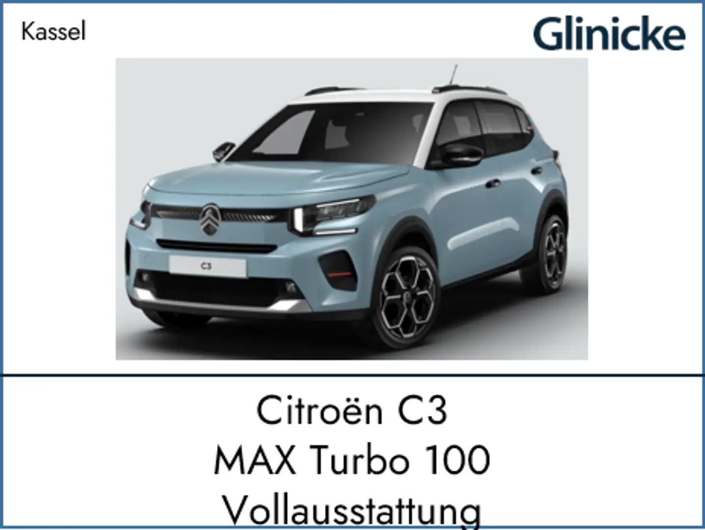 Citroen C3 Turbo Max - Bestellfahrzeug Inkl. Überführung | Be Blau - 1