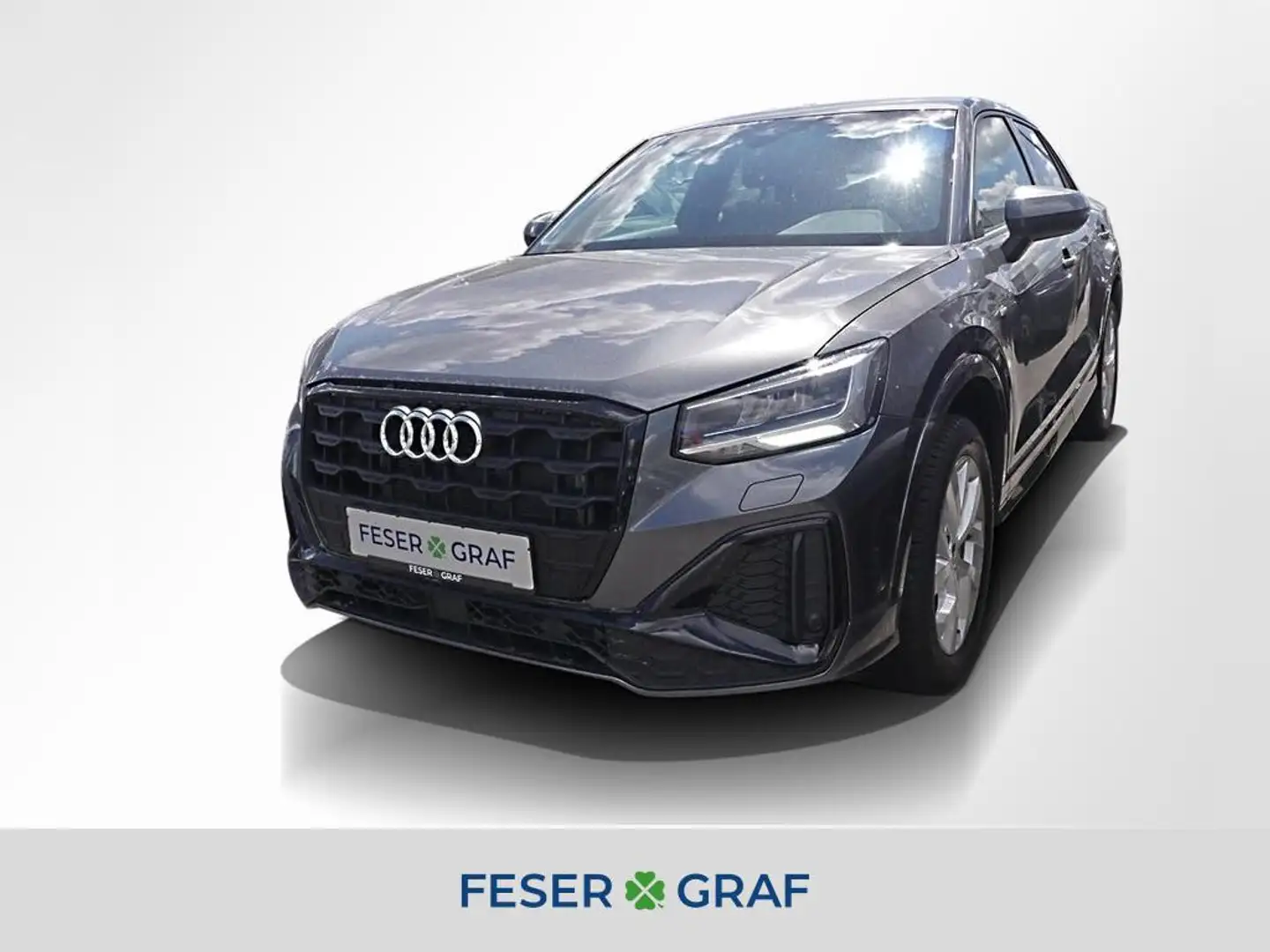 Audi Q2 35 TDI 2x S line AHK RüKa Sitzh. Grau - 1