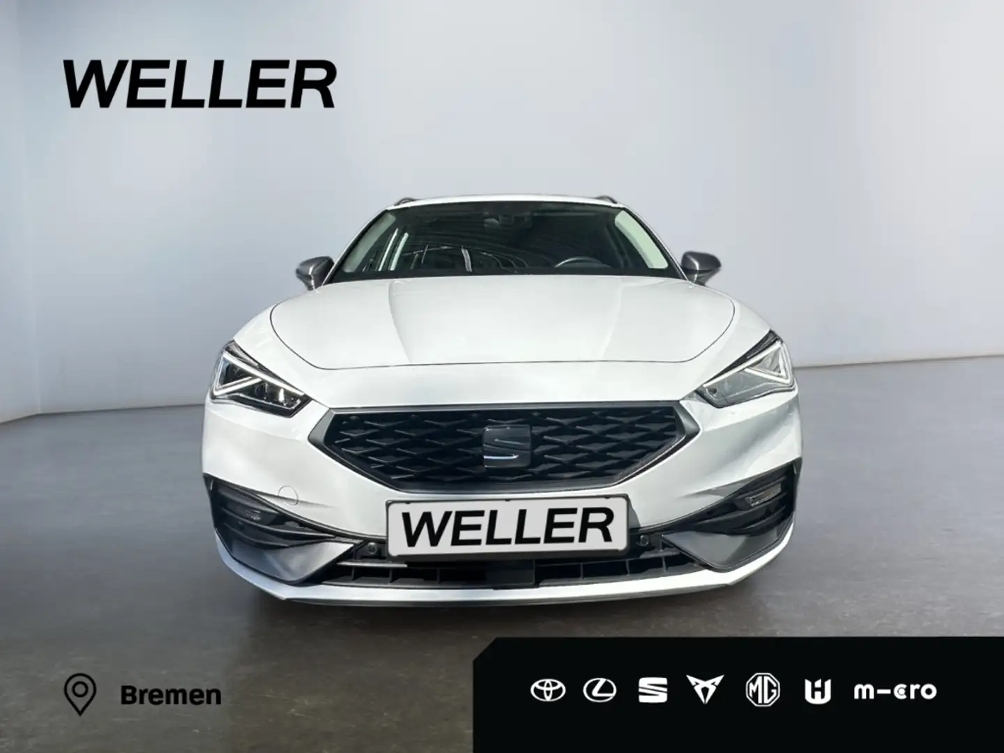 SEAT Leon ST 2.0 TDI DSG FR *LED*AHK*ACC*SHZ*Navi*PDC* Weiß - 2