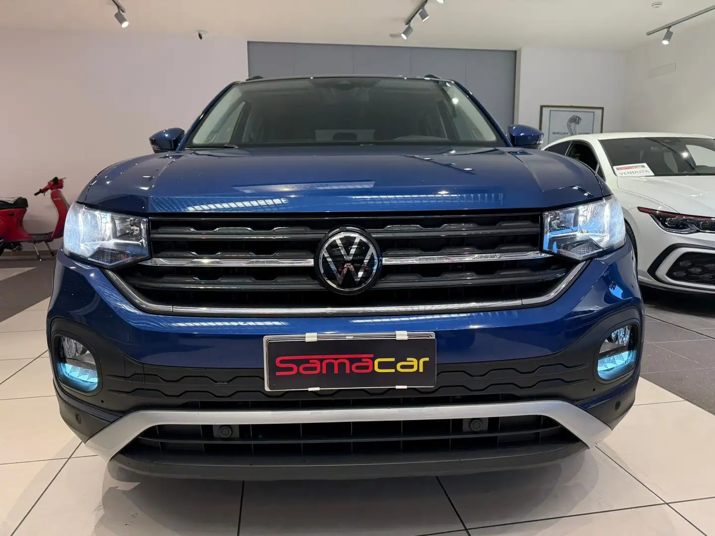 Volkswagen T-Cross 1.0 tsi Style 95cv NEOPATENT, ACC, APPLE CARPLAY, Blu/Azzurro - 2