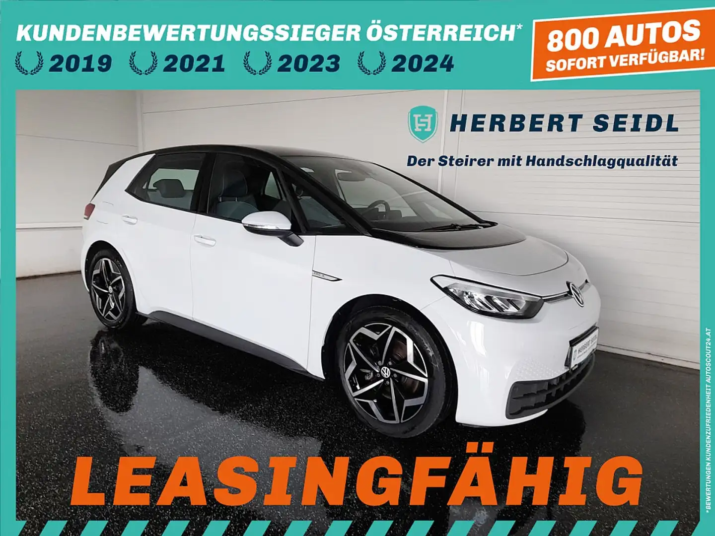 Volkswagen ID.3 ID. 3 Pro S 82/77 kWh *CCS-LADEDOSE / 19 ZOLL /... Weiß - 1