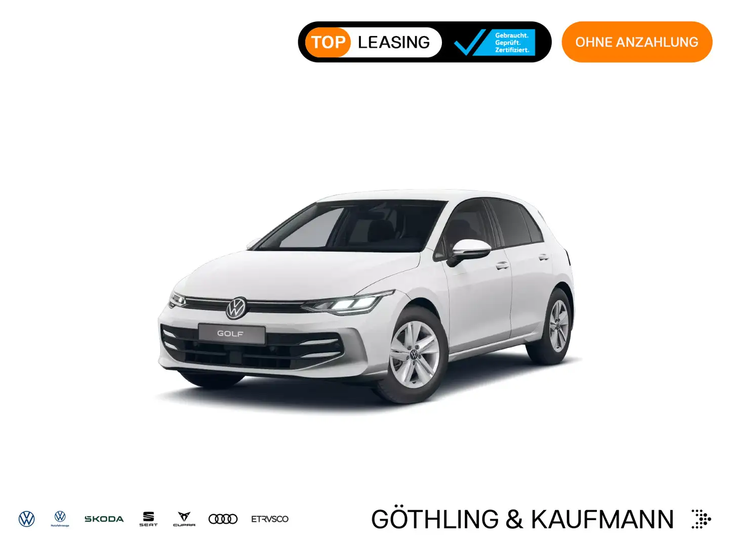 Volkswagen Golf Life 1.5 TSI 85kW 6-Gang*APP*SHZ*ACC*ASG*16 Weiß - 1