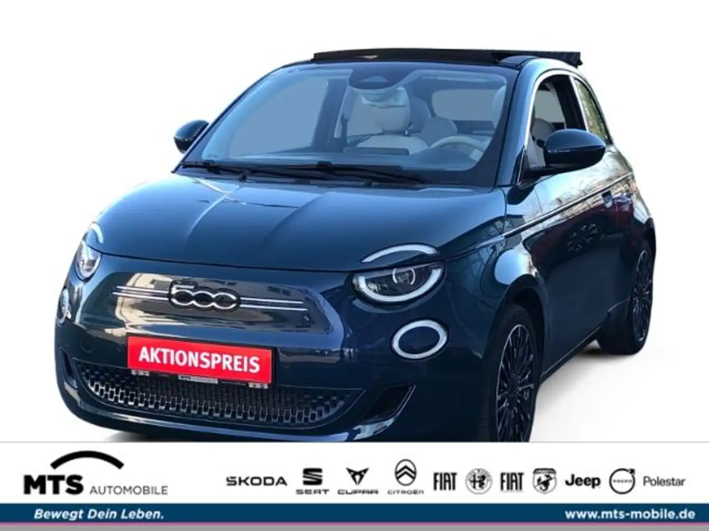Fiat 500e Cabrio "la Prima" Zelená - 1