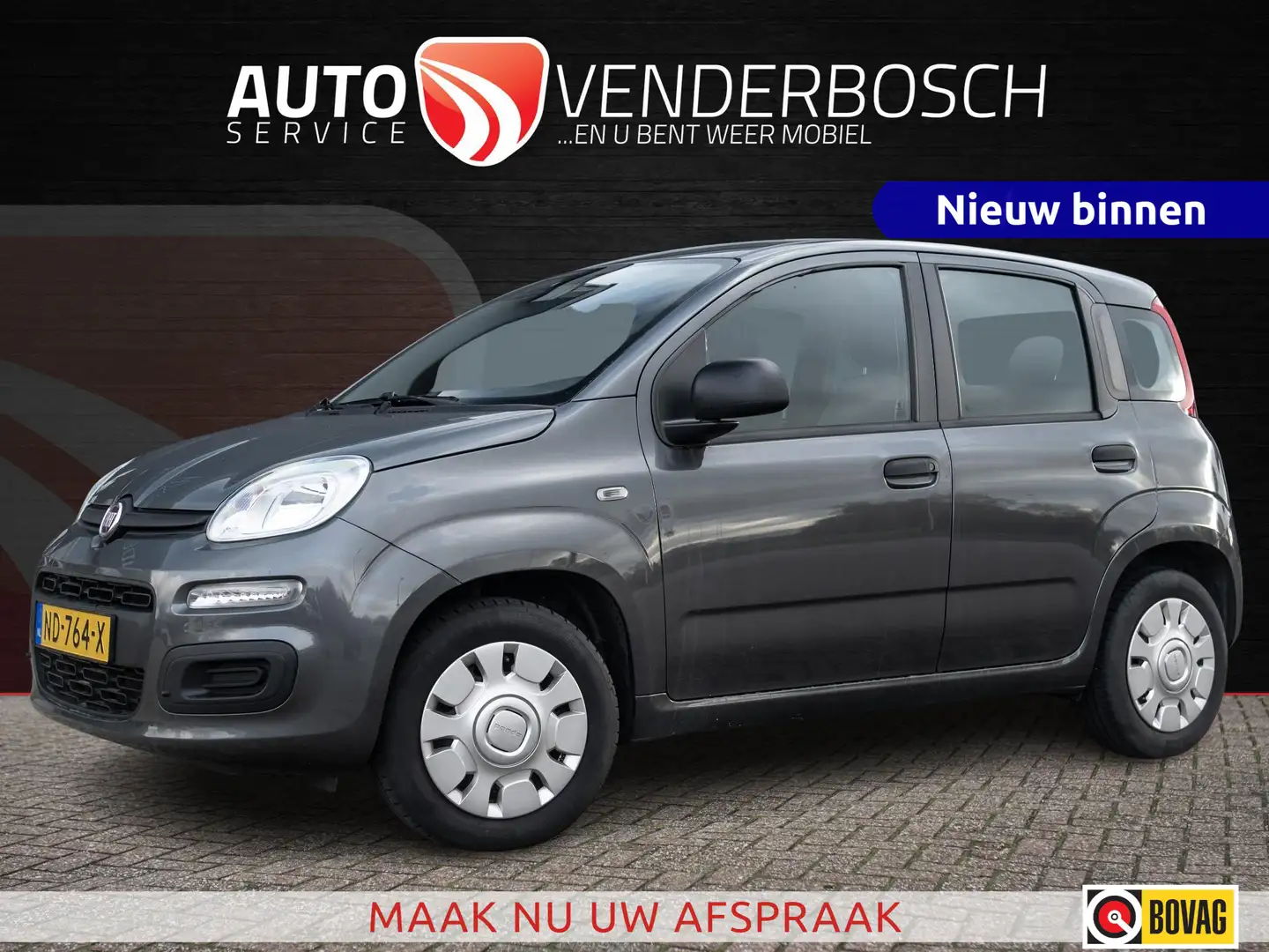 Fiat Panda 1.2 Popstar 69pk | Airco | Nederlandse auto Gris - 1