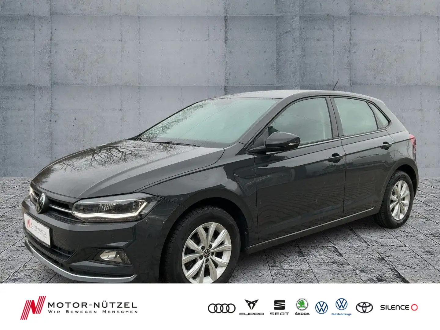 Volkswagen Polo 1.0TSI HIGHLINE LED+NSW+APP+ACC+SHZ+PDC+RFK Szürke - 1