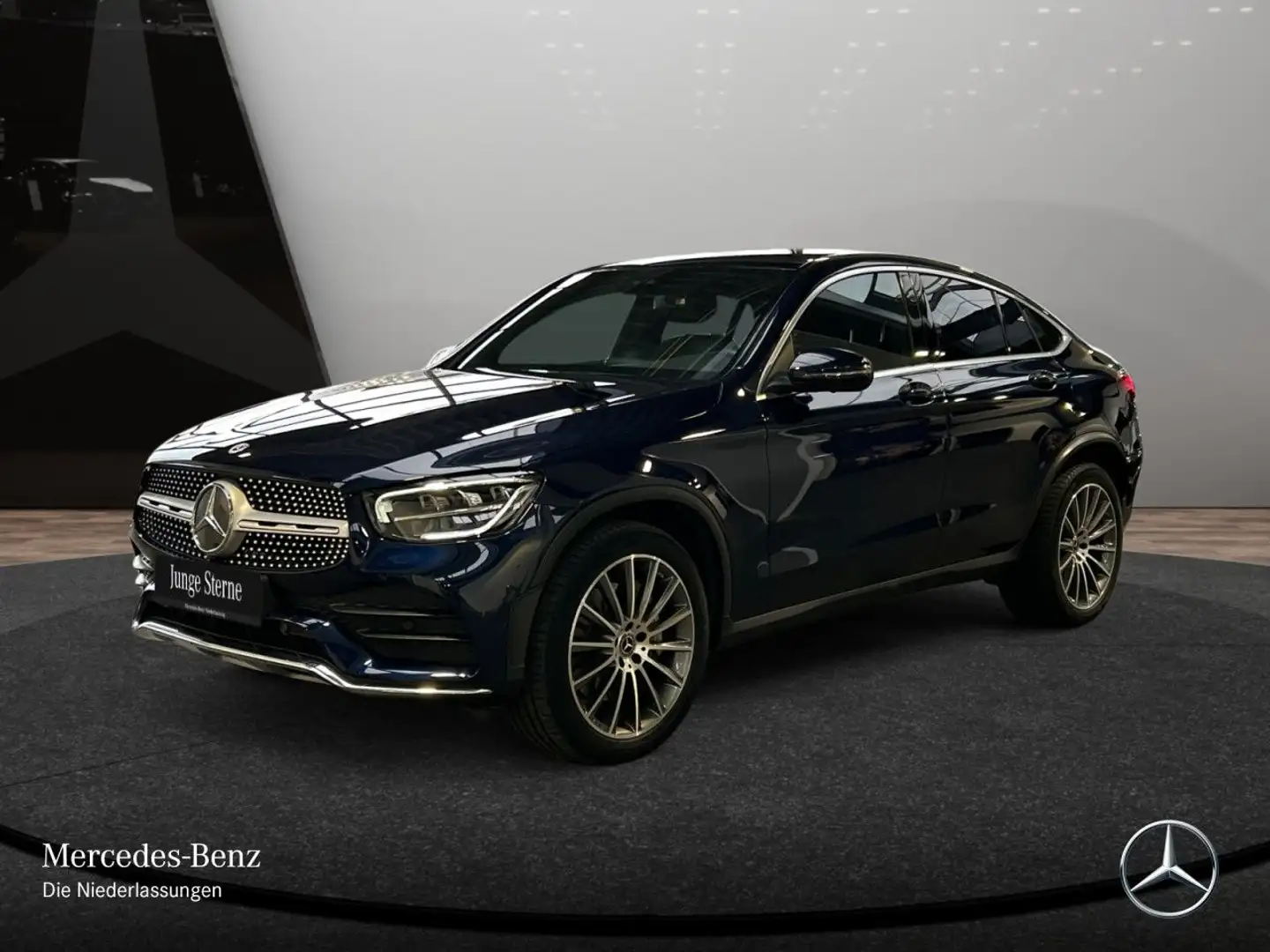 Mercedes-Benz GLC 300 d Coupé 4M AMG+360+AHK+LED+SPUR+TOTW+9G Blau - 2