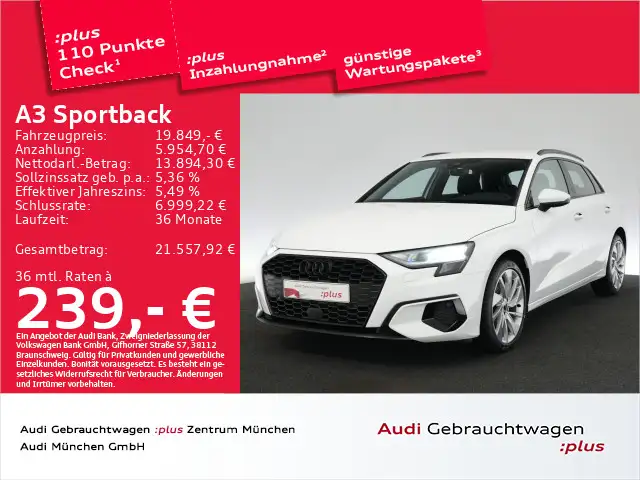 Audi A3 30 TFSI advanced PDC/SitzHzg