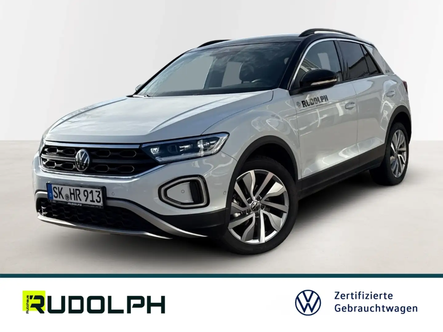 Volkswagen T-Roc GOAL 1.0 TSI 6-Gang LED BT SHZ PDC ACC Fernlichtas Weiß - 1