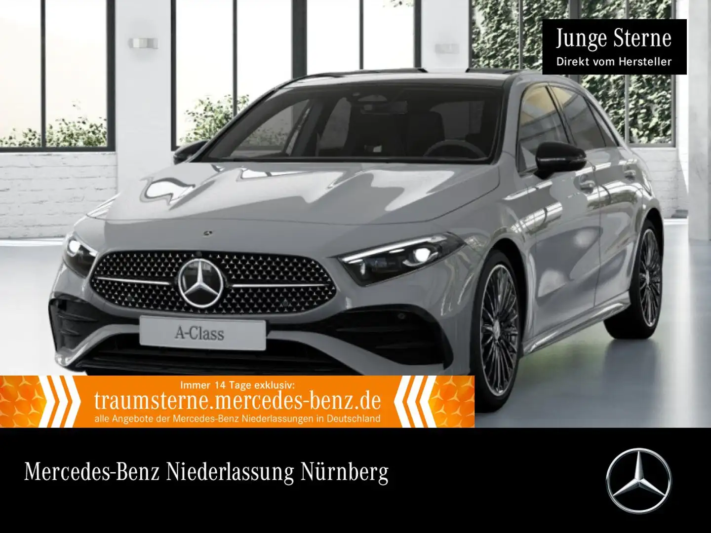 Mercedes-Benz A 250 e AMG+NIGHT+PANO+360°+MULTIBEAM+HUD+TOTW+8G Grau - 1