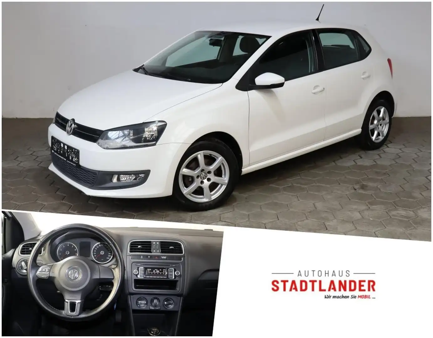 Volkswagen Polo V Comfortline 1.2i KLIMA*ALU*GRA Weiß - 1