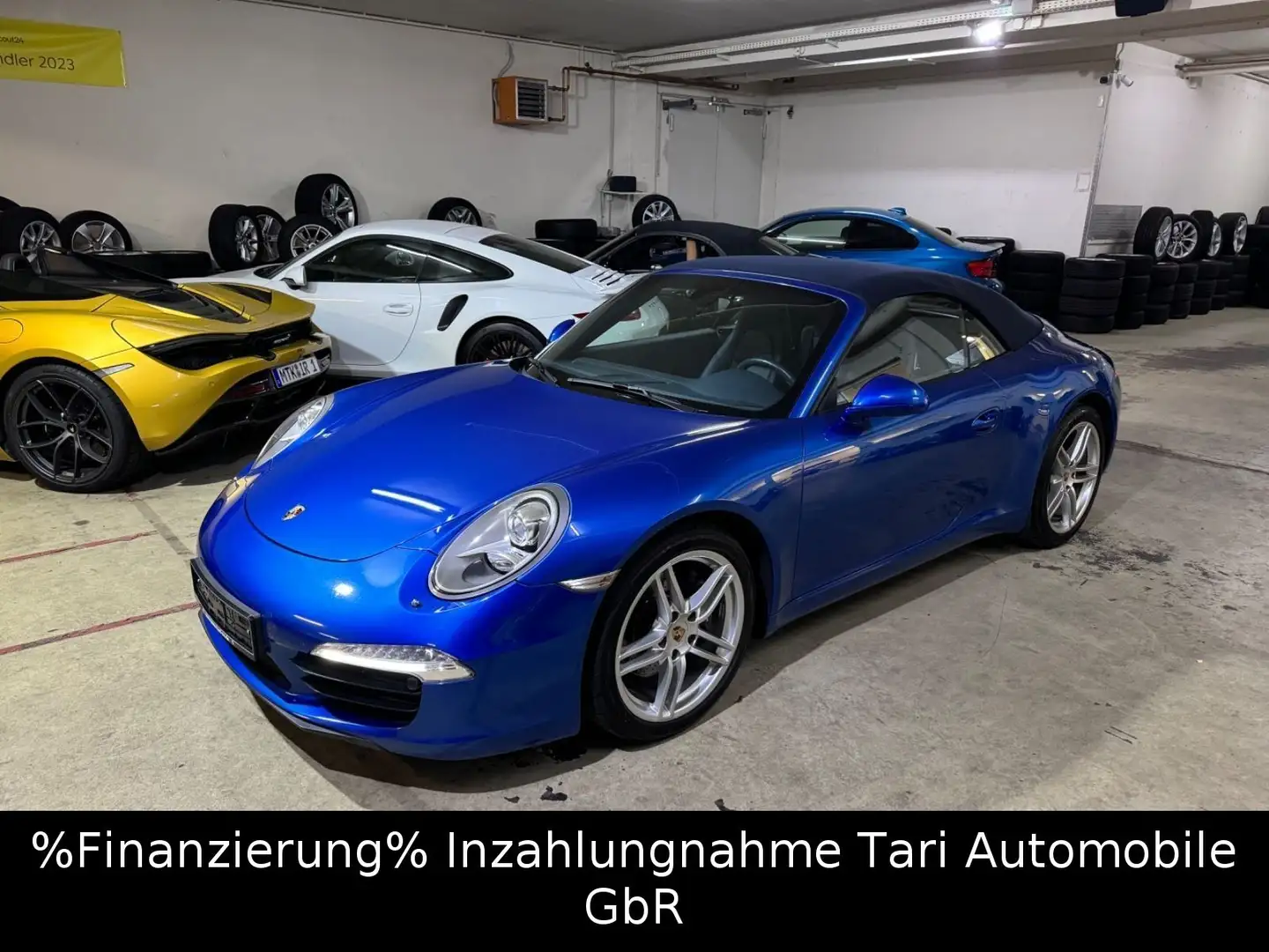 Porsche 911 Carrera Cabrio 7G-Schalter BRD,PZ-Scheckheft Bleu - 2
